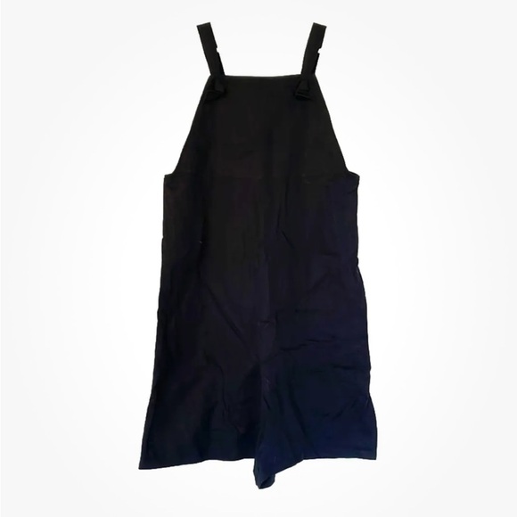 NWT UNITED COLORS OF BENETTON romper size 13-14 yrs black linen blend - Picture 1 of 8
